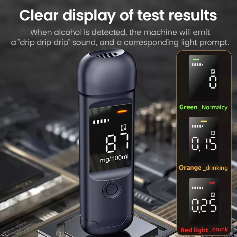 Digitaler Alkoholtester Mit Lcd Display Tragbares Atemmessgerät_voghion.com