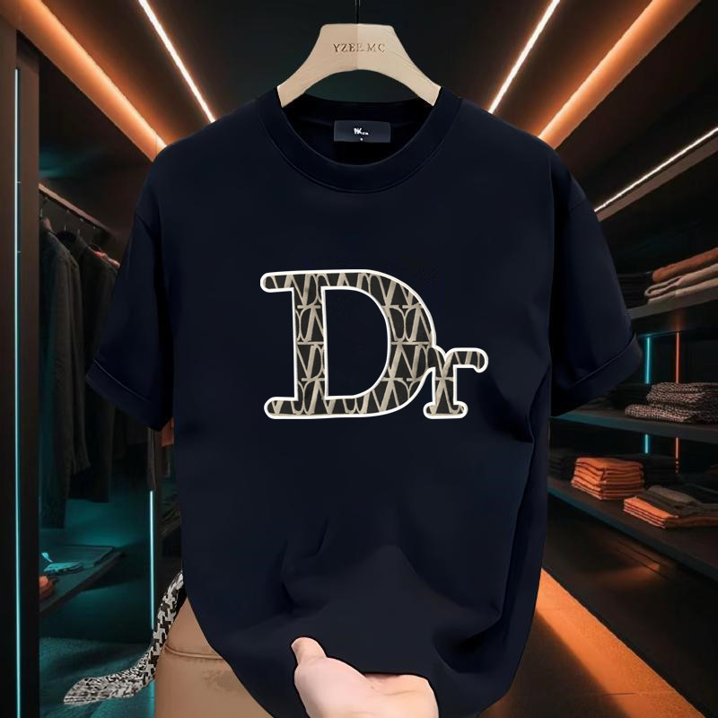 2024 Summer Alphabet Printed Simple Versatile Short Couples Half Sleeved T-shirt For Men's And Women's Tops_voghion.com