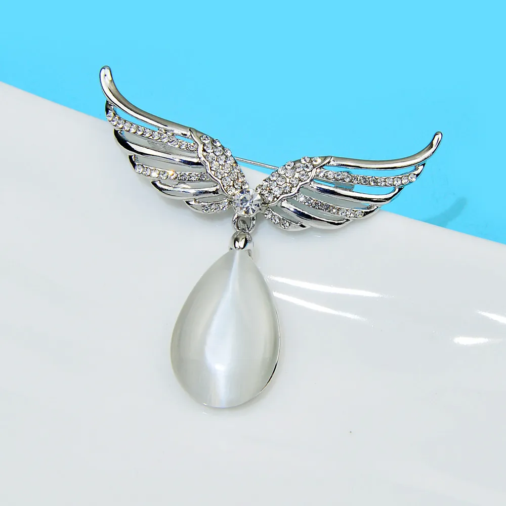 Broches CINDY XIANG strass aile pour femmesbelle broche en cristal élégant haute qualité bijoux femmes arrivée 2023_voghion.com