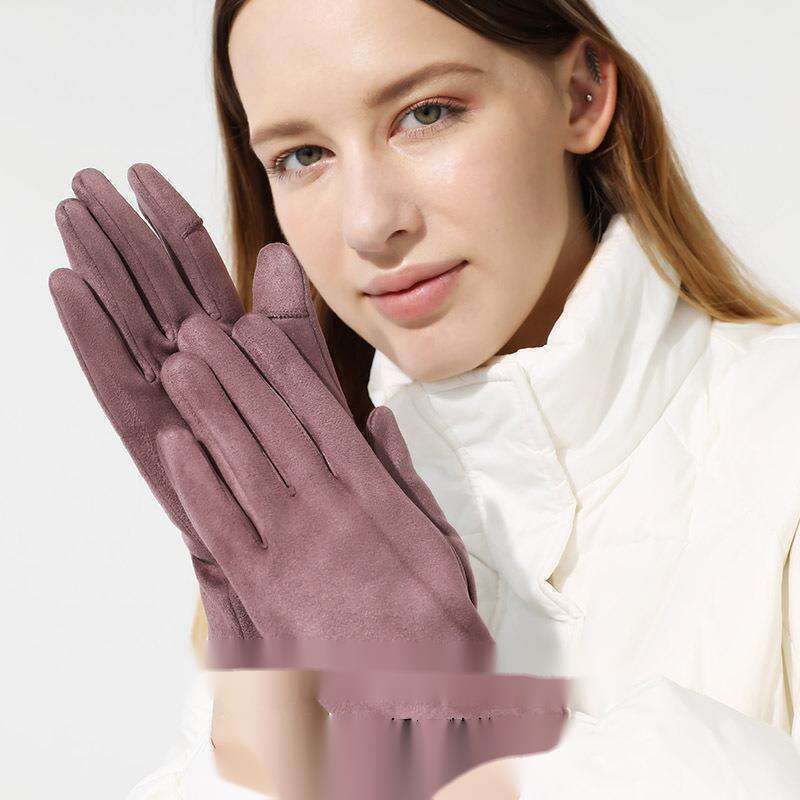 Guanti da ciclismo invernali con touchscreen MEETSUNNY, in pelle scamosciata con isolamento in peluche, spessi guanti in velluto per ciclismo_voghion.com