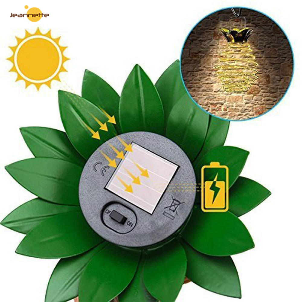 LED Solar Garten Lichter Ananas Fee String Hängende Laterne Im Freien Wasserdichte Solar Lampe für Home Festival Garten Deck Dekor_voghion.com