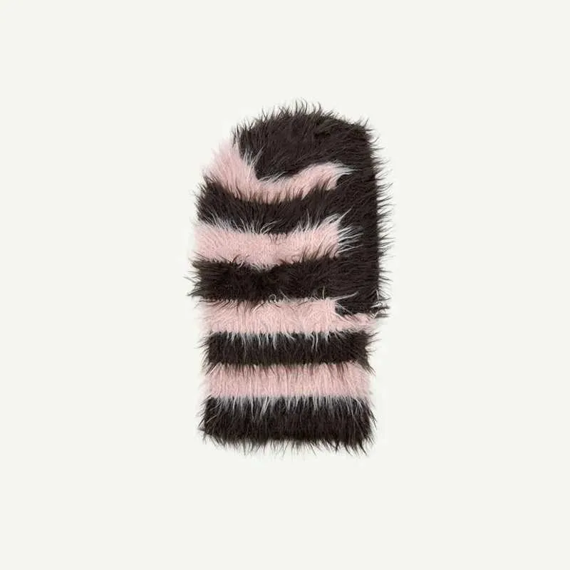 Sciarpe invernali unisex in pelliccia di visone da donna con collo e sciarpa per il viso, cappello, bavaglino, passamontagna, teschi, uomo con cappuccio H241010_voghion.com