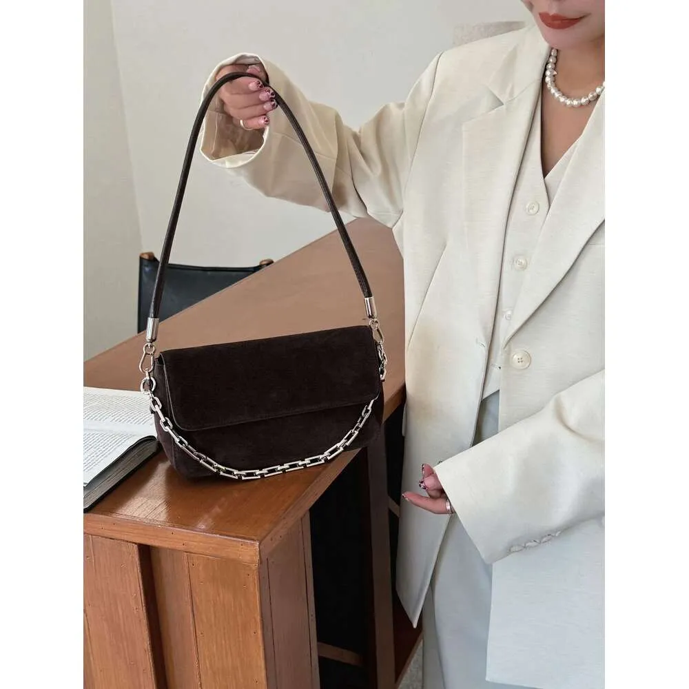 Stylish Matte Suede Shoulder Bag For Women With Double Straps_voghion.com