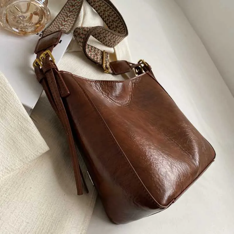 Damen Große Kapazität All-Match Tote Crossbody Stilvolle Tasche für Arbeit SchuleC241216_voghion.com