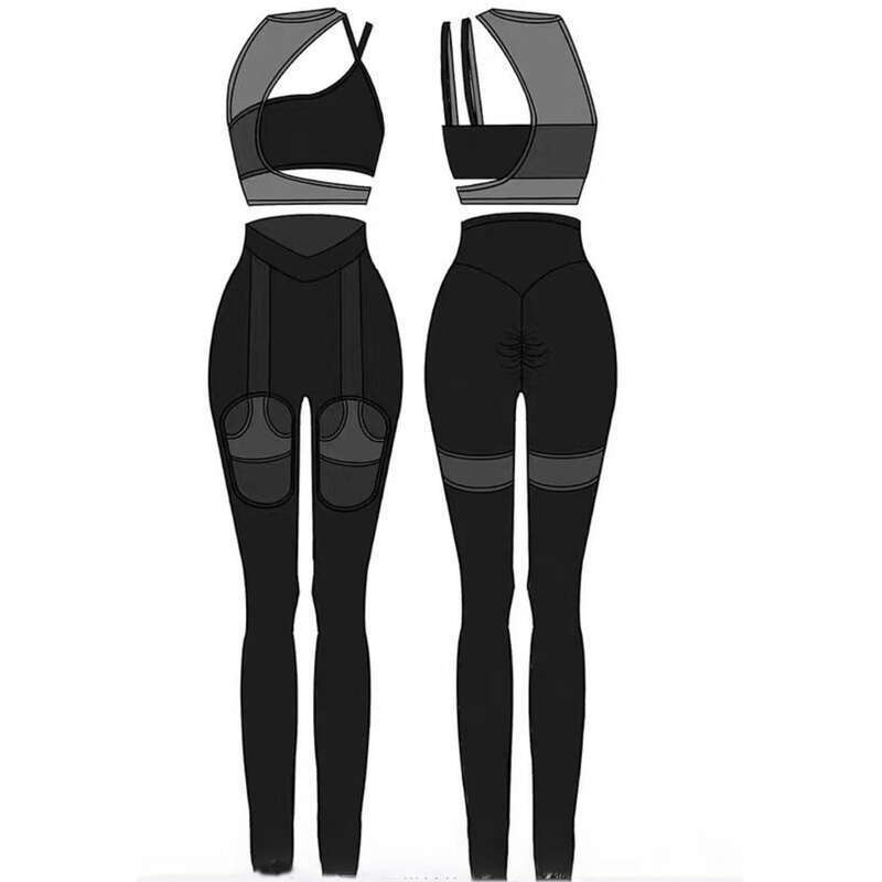 Medium Strength Shock-absorbing Mesh Sports With Hazy Hollow Out Sexy Peach Buttocks, High Elastic Waist, Quick Drying_voghion.com