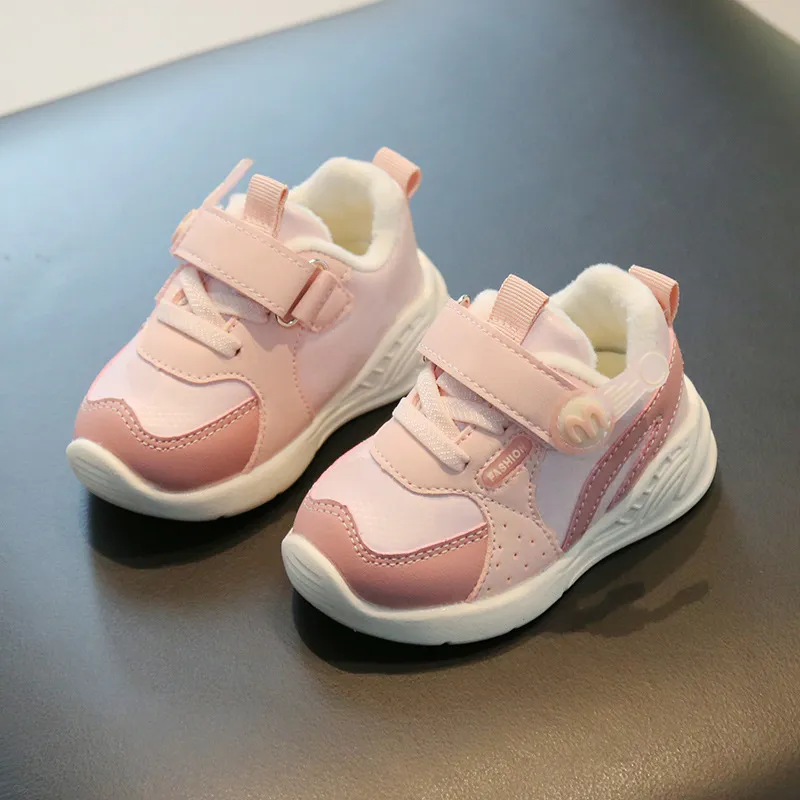 Baskets pour tout-petits, pour bébés, marche en plein air, course à pied, mignonnes, chaussures d'hiver à semelle souple, antidérapantes, pour enfants, garçons et filles_voghion.com