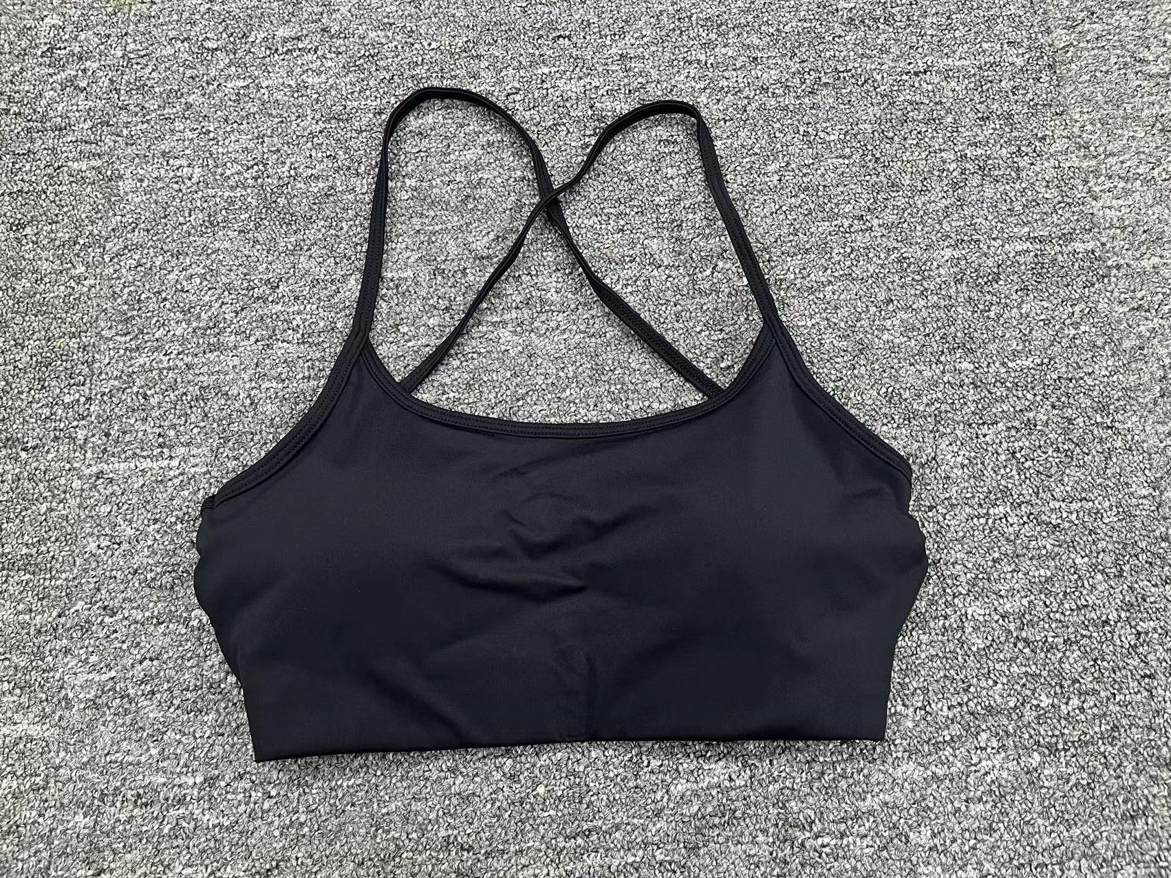 Quick drying, breathable, nude running sports bra, beautiful back, fitness top, yoga suit for women_voghion.com