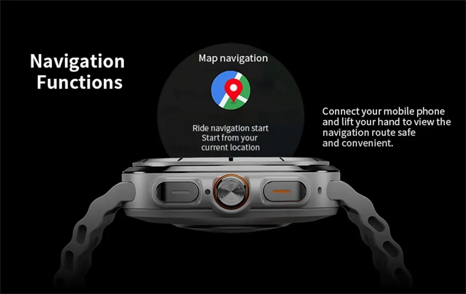 Herr smartwatch med bluetooth samtal amoled skärm och gps_voghion.com