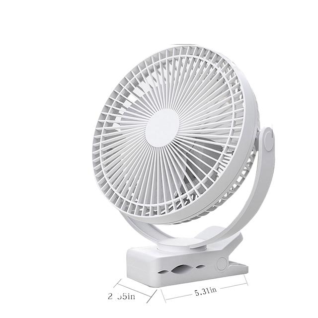 Rechargeable Operated Clip on Fan,Quieter & Stronger Wind USB Desk Fan,Hold Portable Fan for Stroller,Car,Treadmill,Camping tent_voghion.com