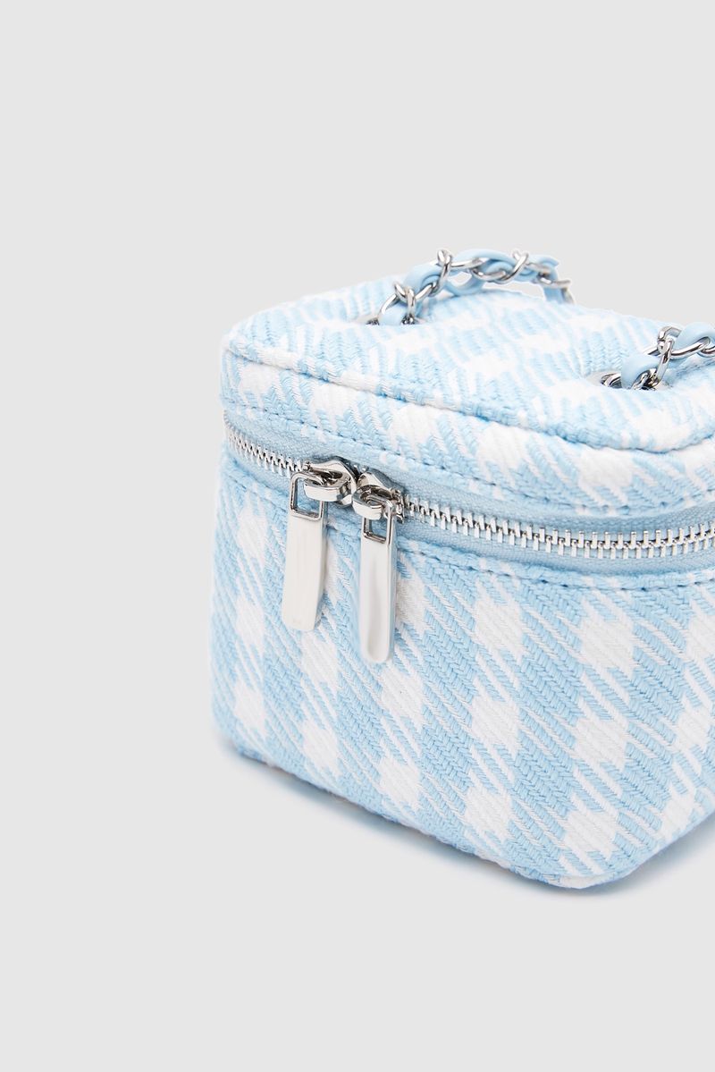 UR Fashion Damentasche 2023 Neue karierte Boxtasche Kleine frische süße Stilkette Umhängetasche Mini Kosmetiktasche_voghion.com
