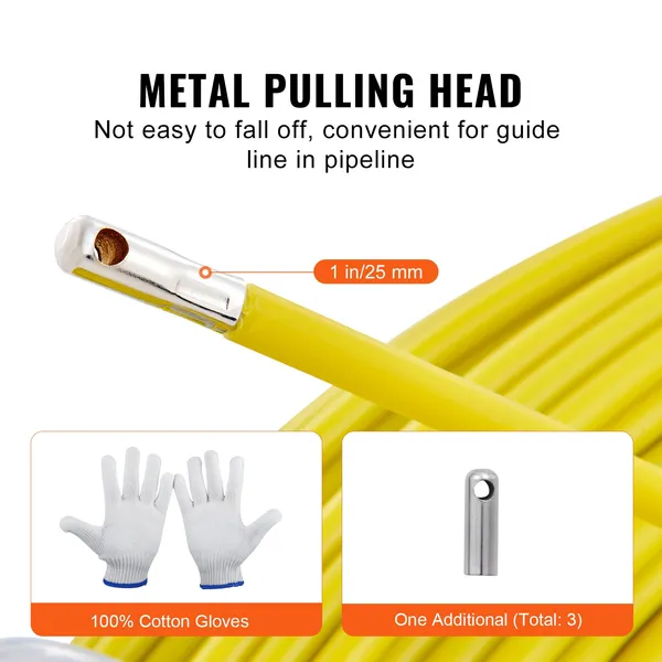 Fibreglass Duct Rodder Fish Tape Cable Puller With Steel Stand_voghion.com