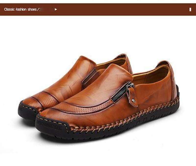 Repurchase [42% Rate] Handmade Plus Size Driving Genuine Lazy Leather Korean Version, Fashionable And Personalized Men's [42% Rate] Version,_vogvips.com