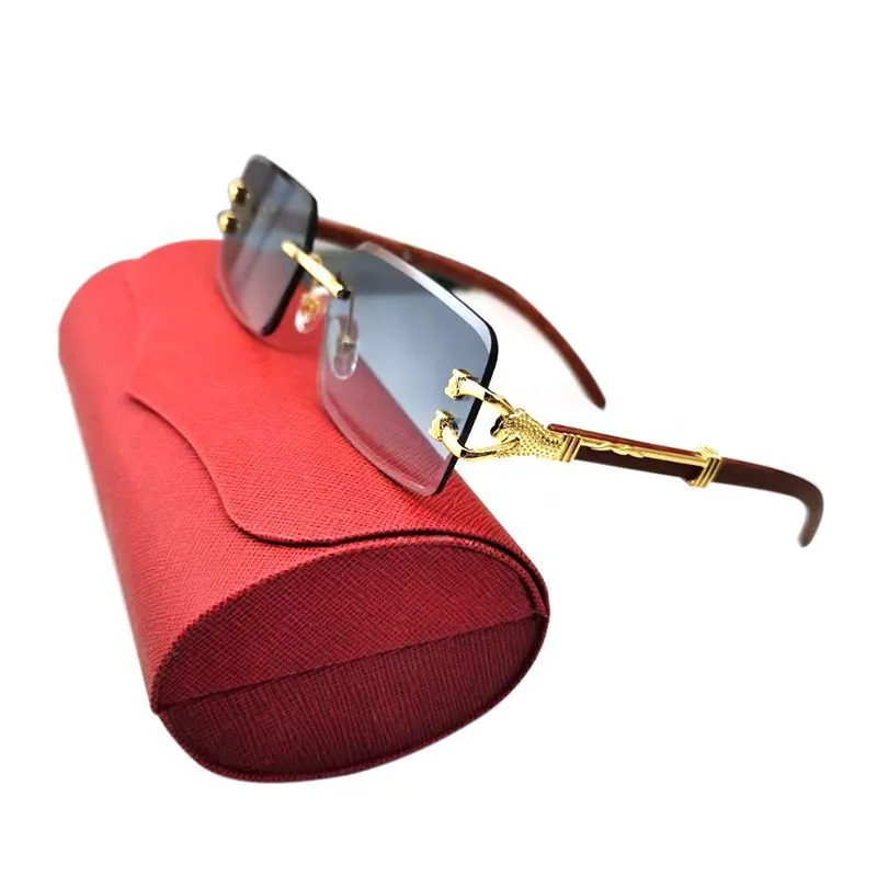 Neu Cartir Herren Sonnenbrille Frauen Unisex Holz Tempel Galvanik Hardware Polieren Handwerk High-end Buffalo_voghion.com