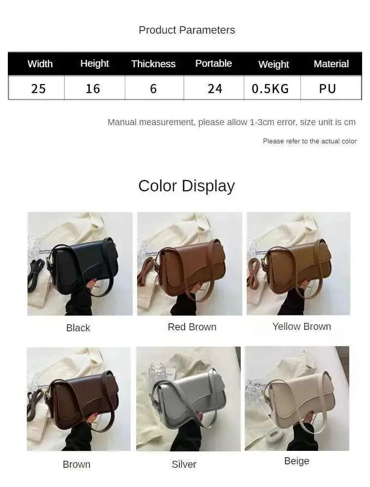 Borsa a tracolla retro in pelle da donna piccola borsa a spalla_voghion.com