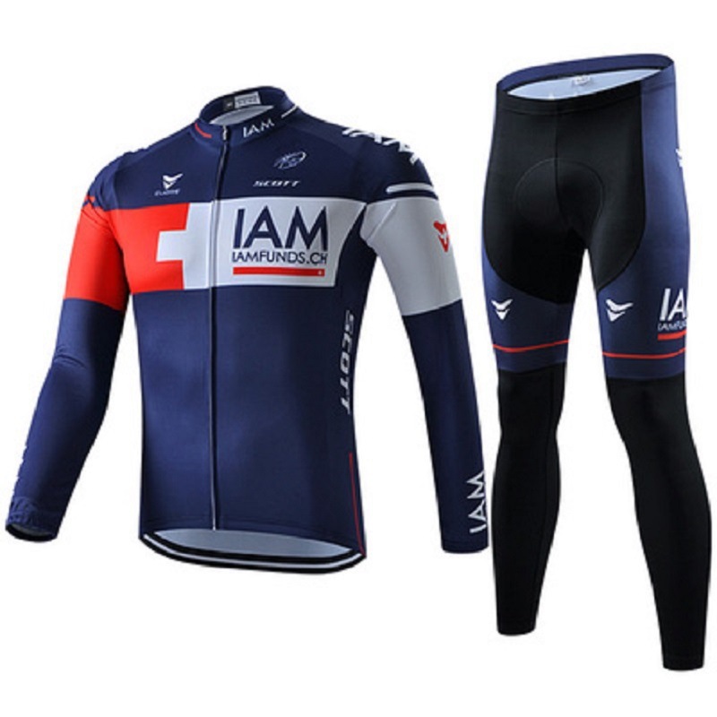 Combinaisons de cyclisme à manches longues respirantes à séchage rapide pour hommes_voghion.com