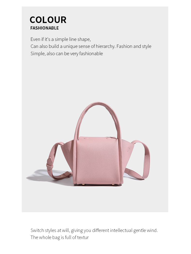 2024 Sommer Neue High-End-Textur Weiches Leder Gemüsekorb Einzigartige Handtasche, Umhängetasche mit einer Schulter_voghion.com