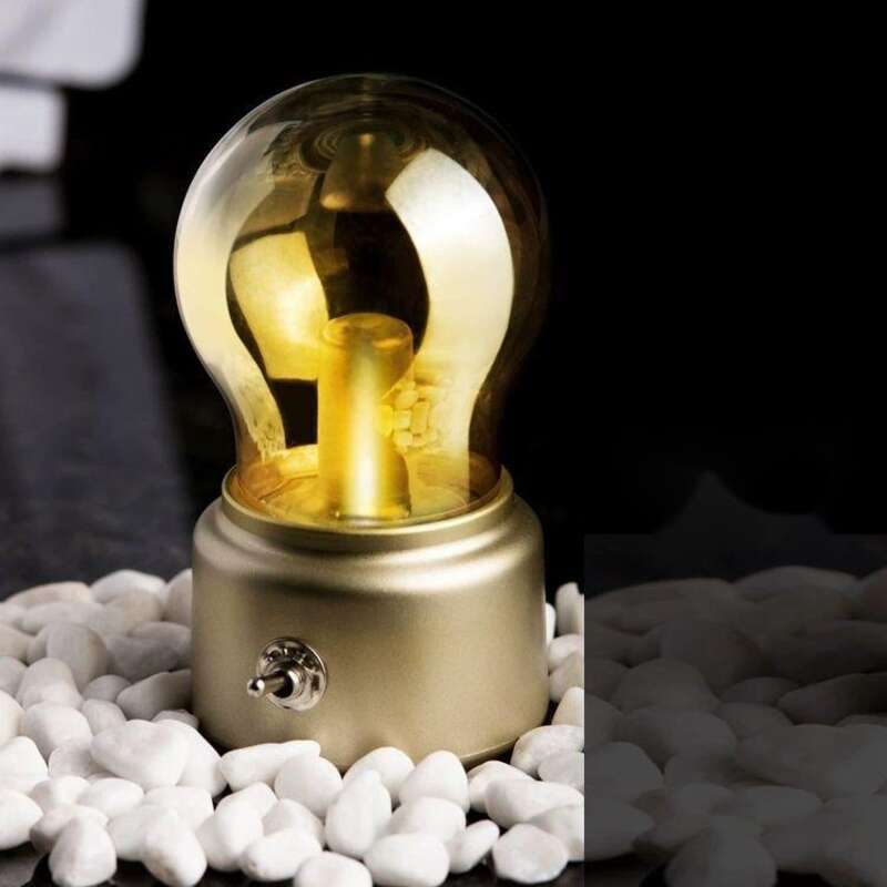 Light Night Mini wiederaufladbare Glühbirne, Schlafzimmer Schlaf, Nachttisch weiches Umgebungslicht, nostalgische Schreibtischlampe_voghion.com