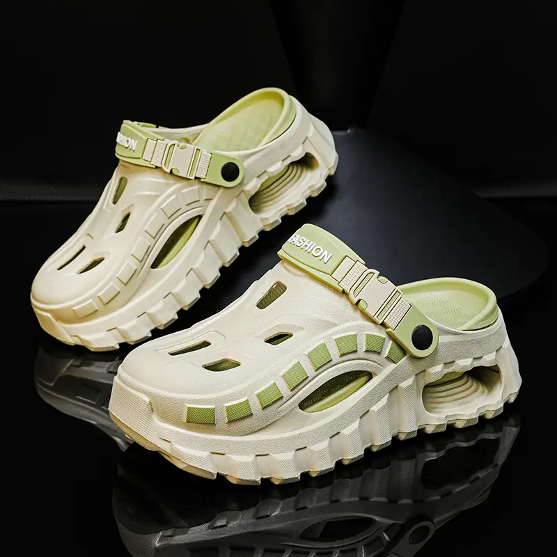 Men's Breathable Hole Sandals For Men Lightweight Beach Slippers_voghion.com