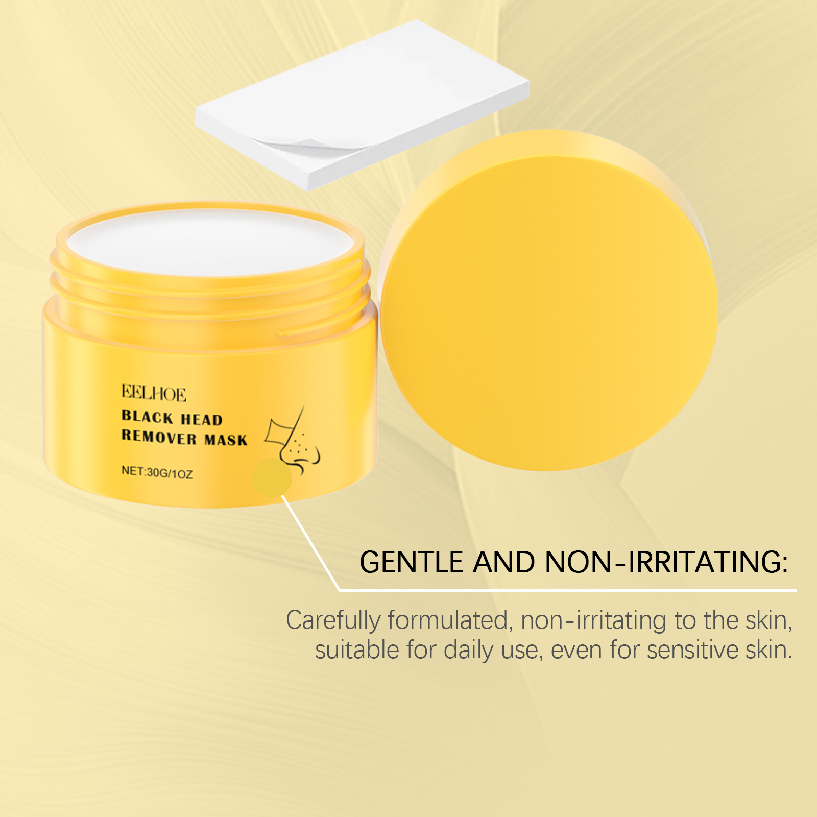 EELHOE Blackhead Cleansing Nose Patch Gently Cleanses T Zone Pores, Acne Moisturizes Skin And Tears Nose Mask_voghion.com