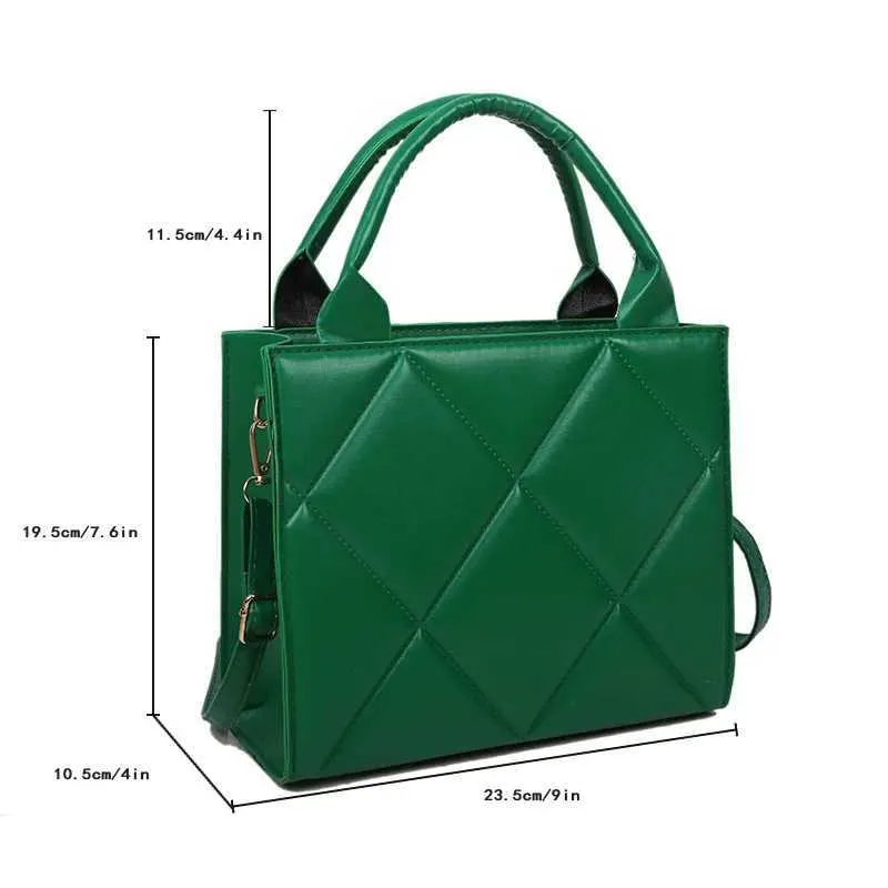 Casual Large Capacity Ladies Handbags Top-handle Fashion Plaid Crossbody Shoulder Bags For Women GiftC241210_voghion.com