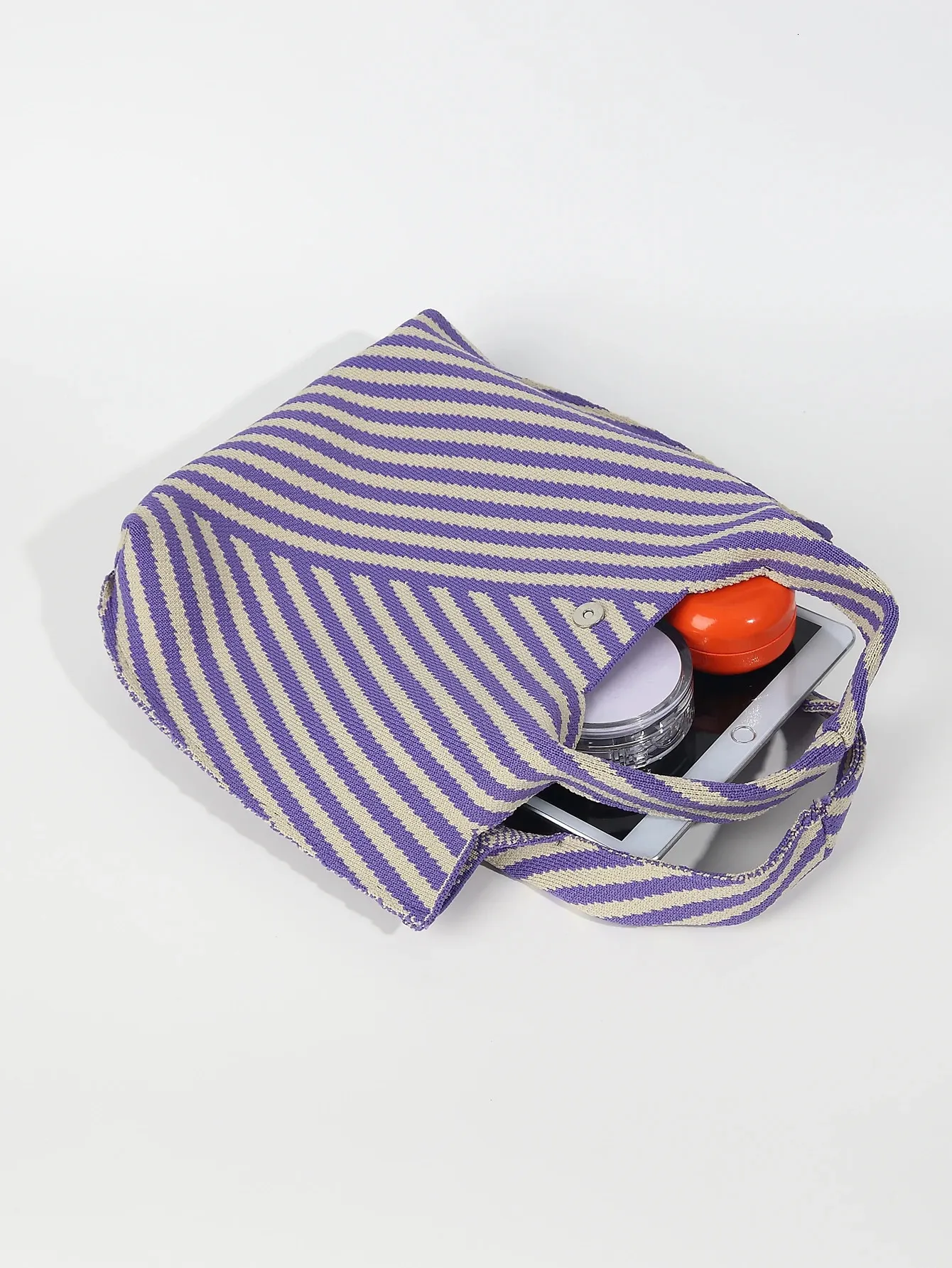 Handgemaakte gebreide tote bag mini schoudertas voor dames_voghion.com