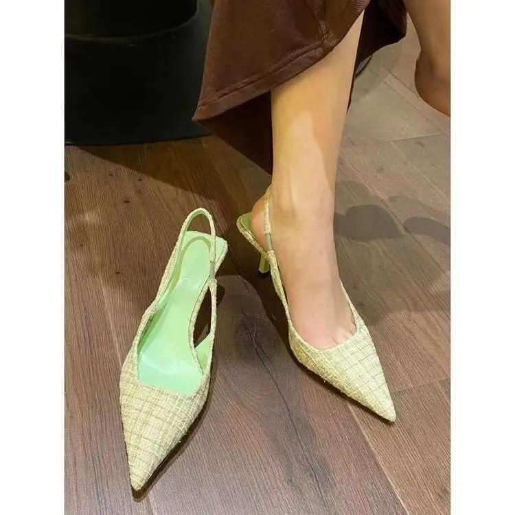 Designer For Women 2024 New Summer Quality High Heels Design Sense French Fashion Sandals Temperament Niche Single Shoe_voghion.com