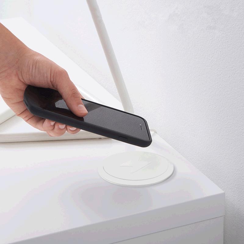 20W Qi Fast Wireless Charger Built in Desktop Embedded Wireless Phone Charger For iPhone Samsung Huawei Bedside table Furniture_voghion.com