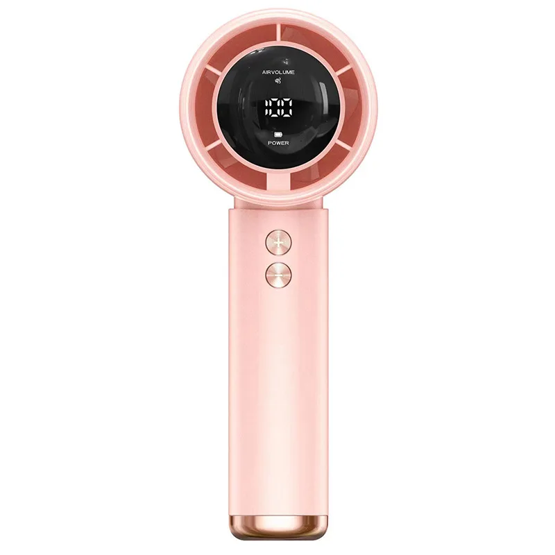 Ventilateur turbo portable à main avec écran led et recharge usb_voghion.com