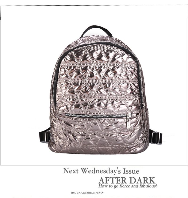 Mochila informal de algodón con tejido de plumón ligero e impermeable_voghion.com