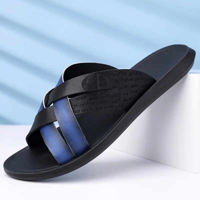 Pantofole in pelle da uomo sandali da spiaggia comodi_voghion.com