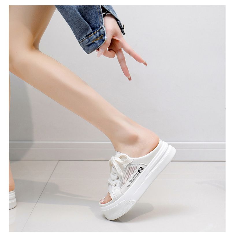 Kleine weiße Damen 2024 Neue Sommerstudentin Koreanische Ausgabe Vielseitig Lässig Instagram Trendy Dicke Sohle Fashion Board_voghion.com