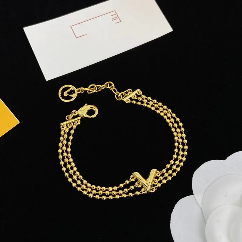 Avec BOÎTE Ensembles de bijoux de créateur plaqués or Fleurs Multi Chaînes Mode Hip Hop Bracelet à breloques Pendentif Collier Mariage_voghion.com