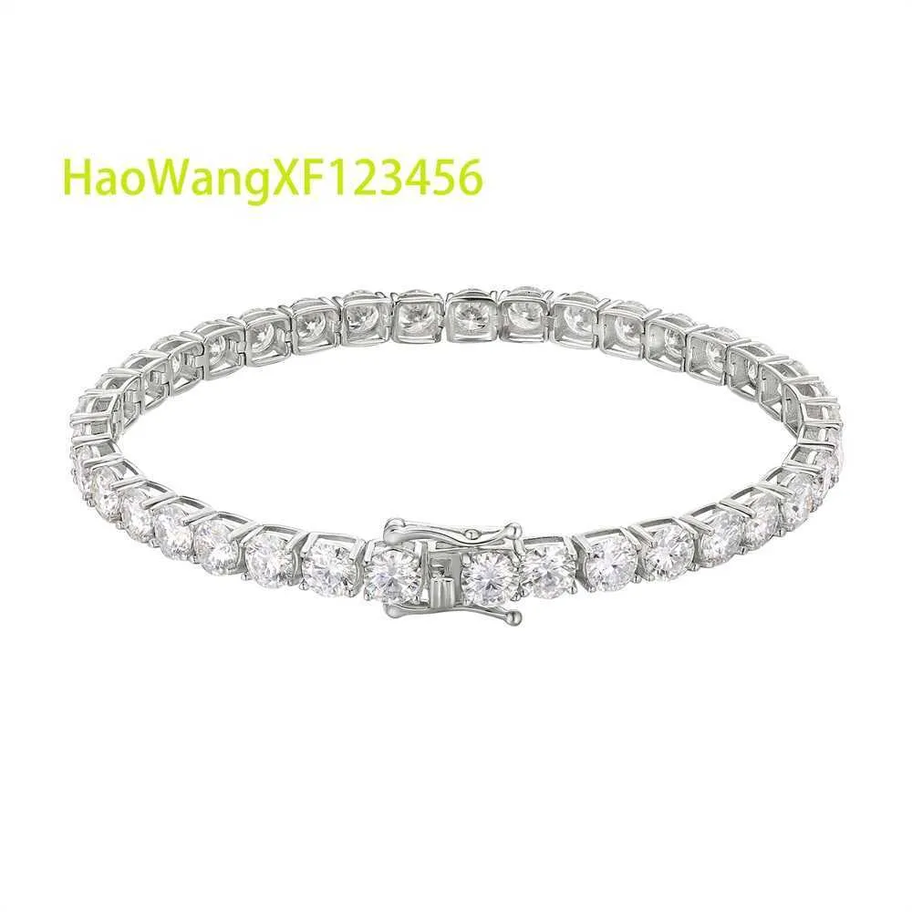 KRKC Gioielli Pregiati in Argento Sterling D VVS1 Dia Collane con Catena Tennis in Moissanite Bracciali per Uomo e Donna_voghion.com