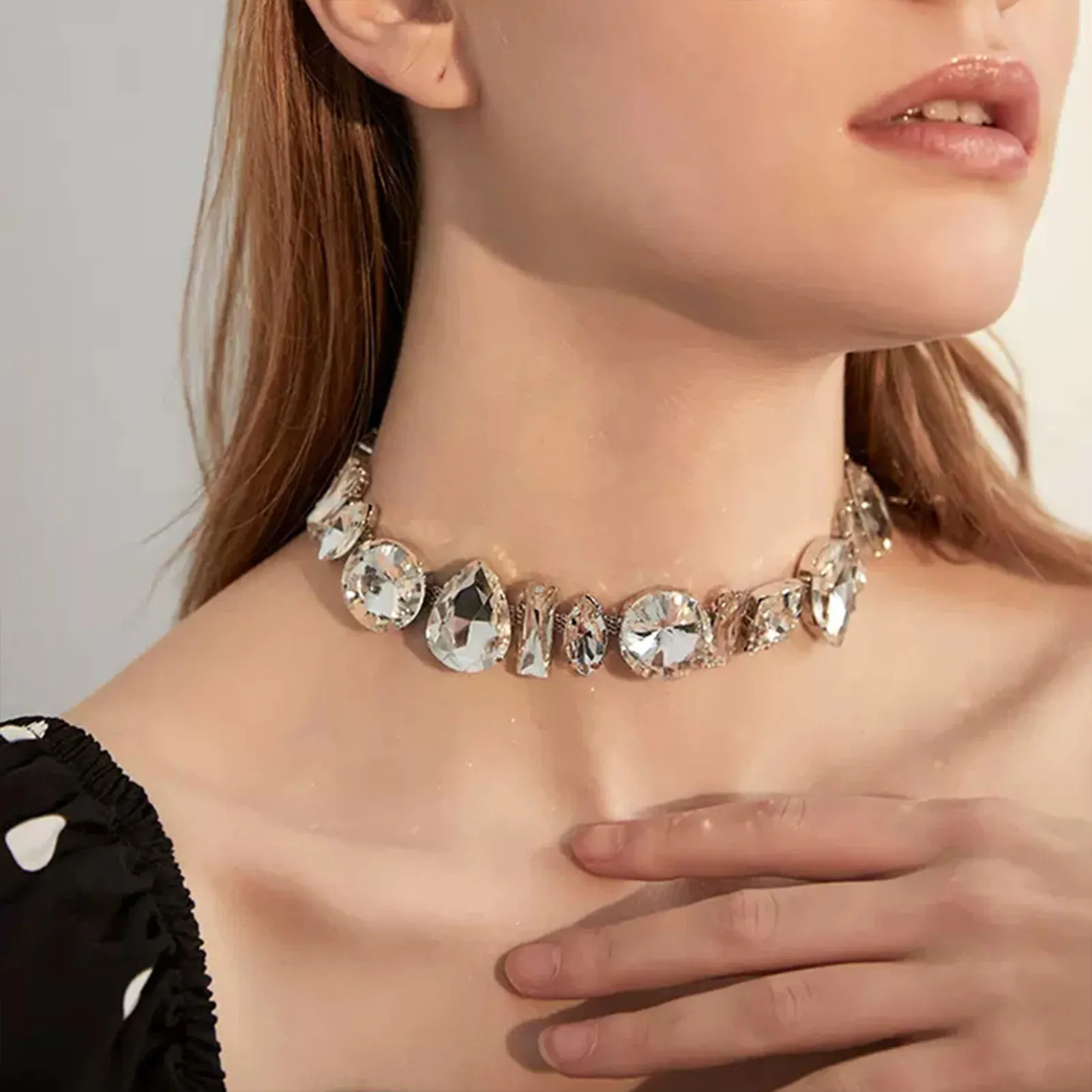 Chains Elegant Clavicle Chain Necklace Easily Wear Lightweight For Showing Unique Personality_voghion.com