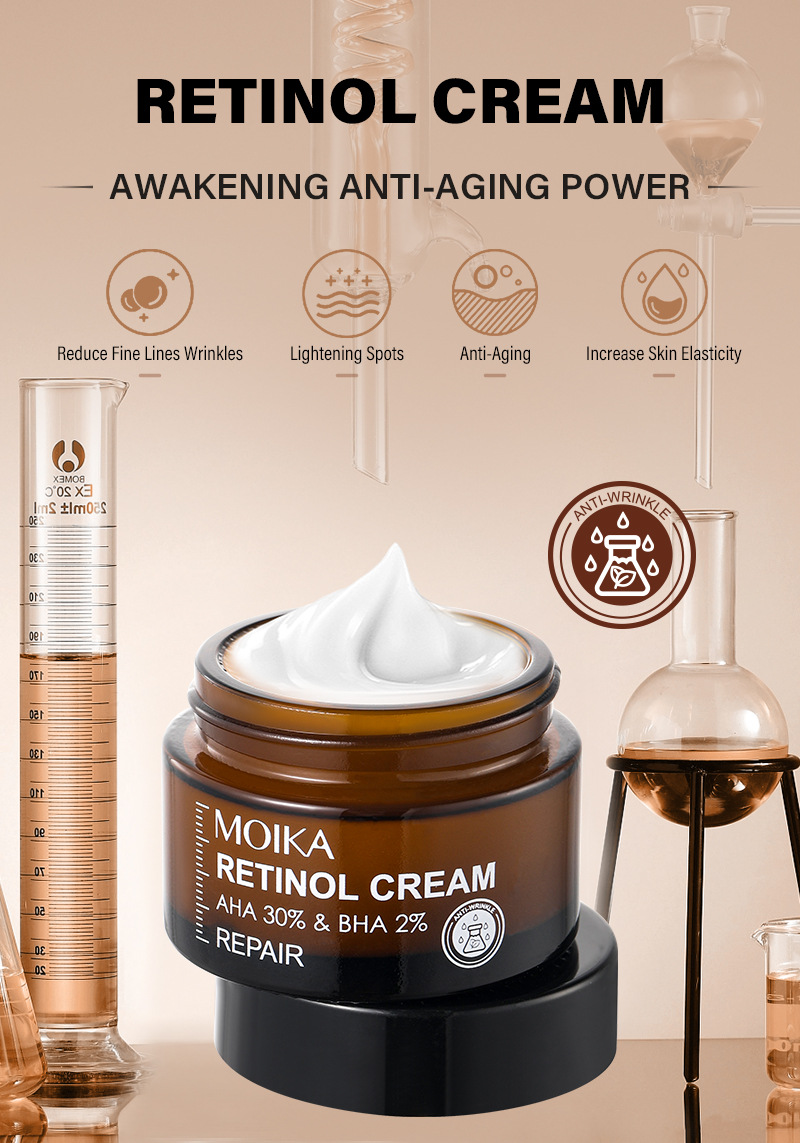 Retinol MOIKA Anti Wrinkle to Fade Fine Lines face cream,fade dark circles under the eyes_voghion.com