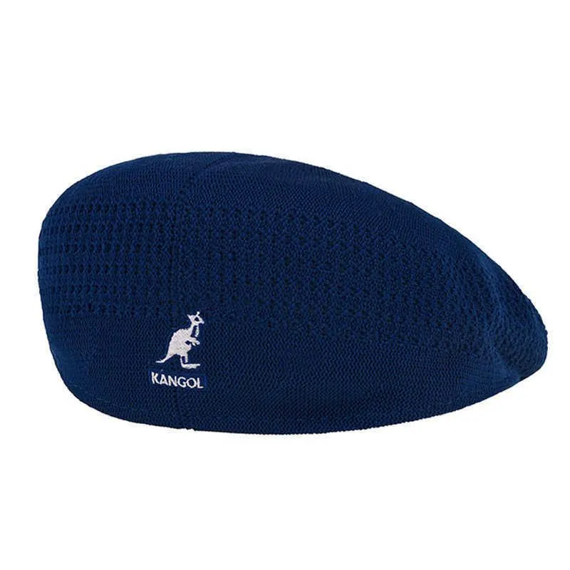 Σετ καπέλα κασκόλ καλοκαίρι KANGOL καγκουρό ψαράς γείσο νιπτήρα μόδα άγριο βαμβακερό ύφασμα για άνδρες και γυναίκες επίπεδη επιφάνεια ύφασμα_voghion.com