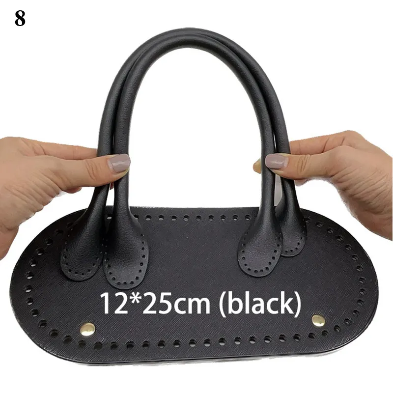 Set di 3 cinturini in pelle fatti a mano, di alta qualità, con accessori hardware per borse fai da te._voghion.com