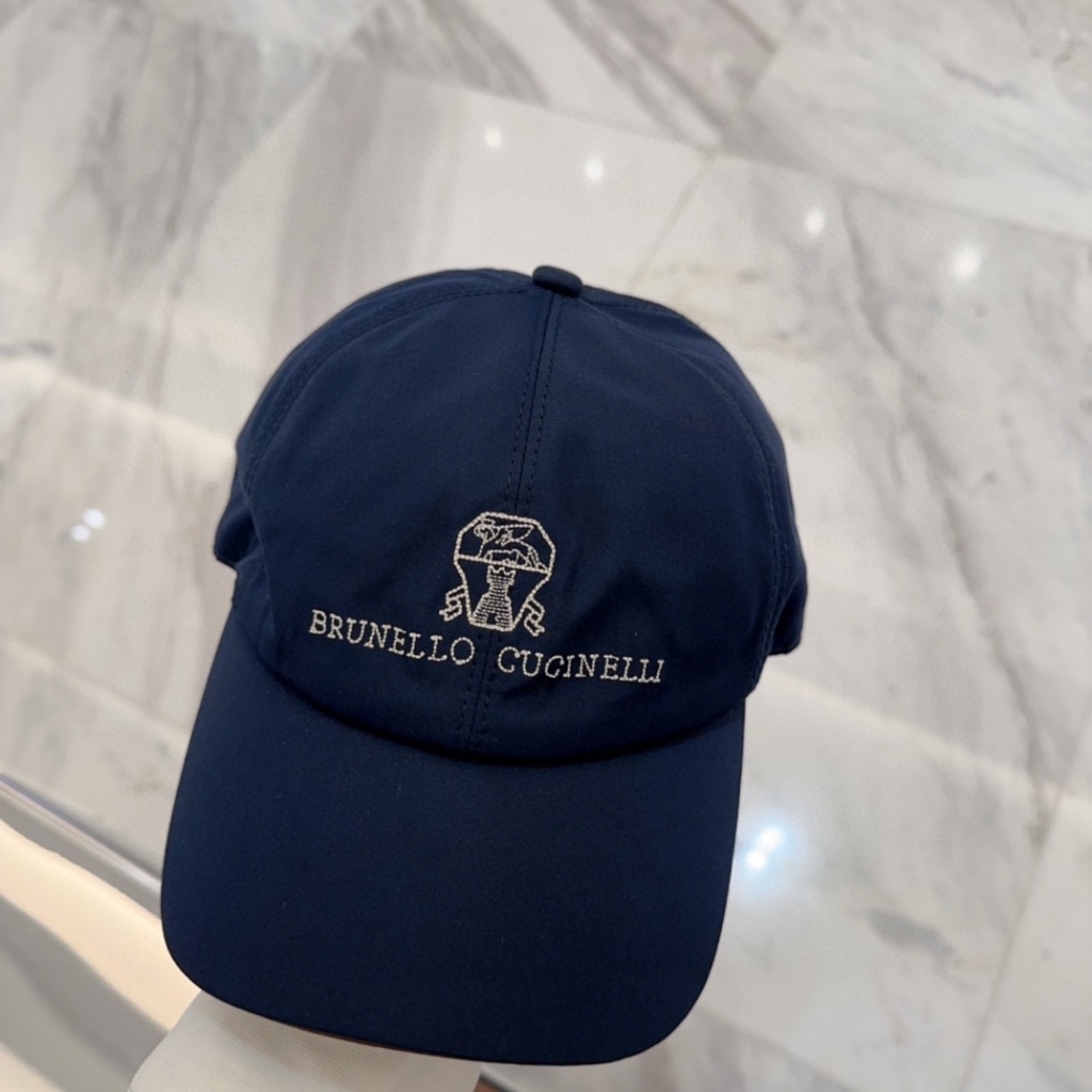 Brunello Navy Blue Four Seasons Universal Baseball Cap_voghion.com