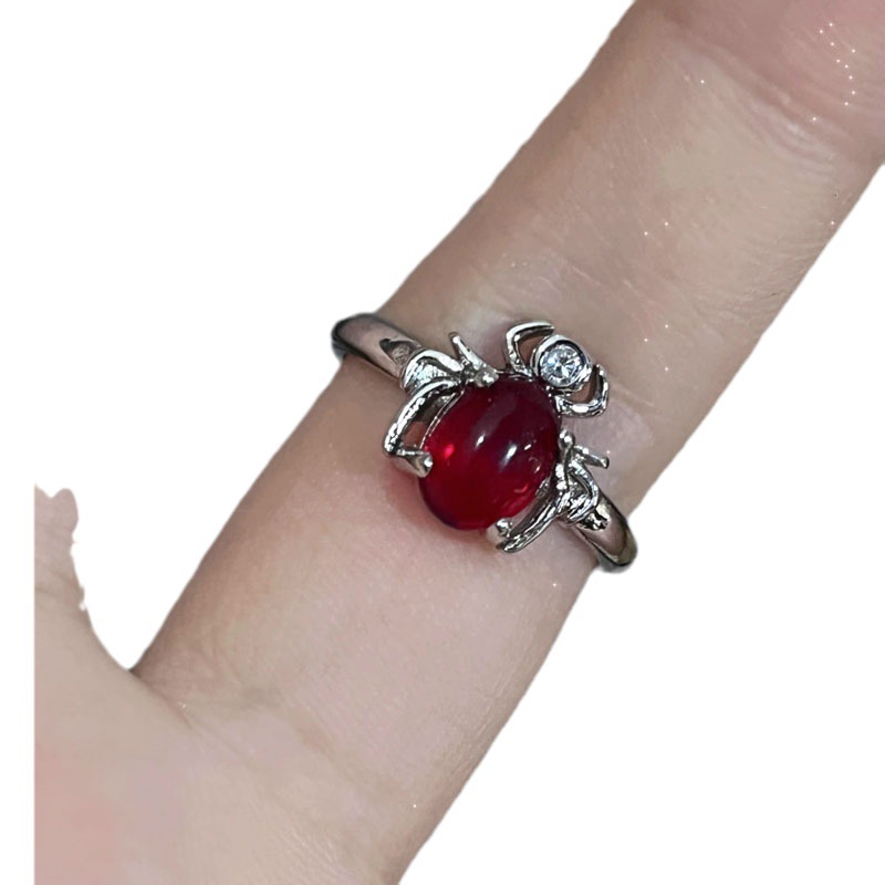 Punk Cross Butterfly Personalized Open Female Fashion Sweet Cool Spicy Girl Unisex Style Unique Food Ring_voghion.com