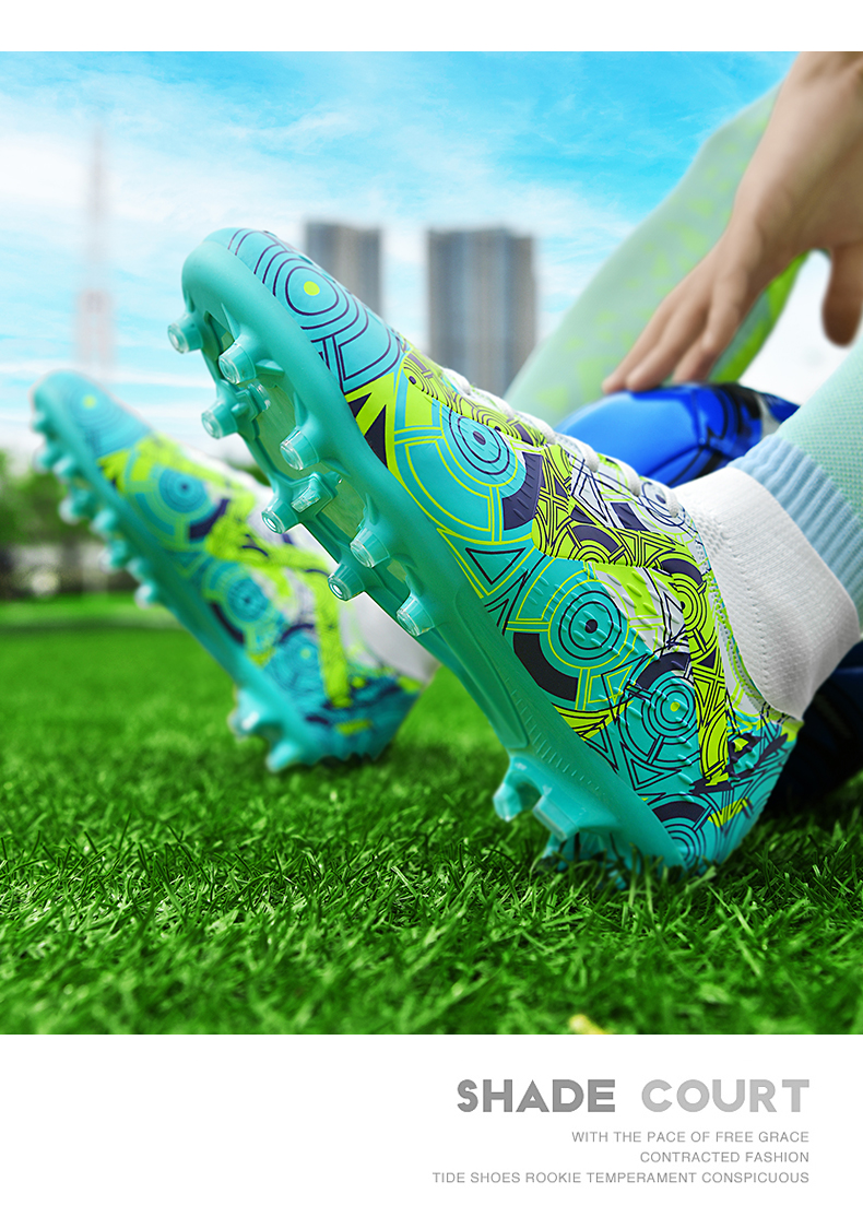 Sapatos de futebol ao ar livre Tênis masculinos Botas de futebol Adolescentes Adultos Crianças Chuteiras Antiderrapantes Ultraleve Unissex Turf Futsal_voghion.com