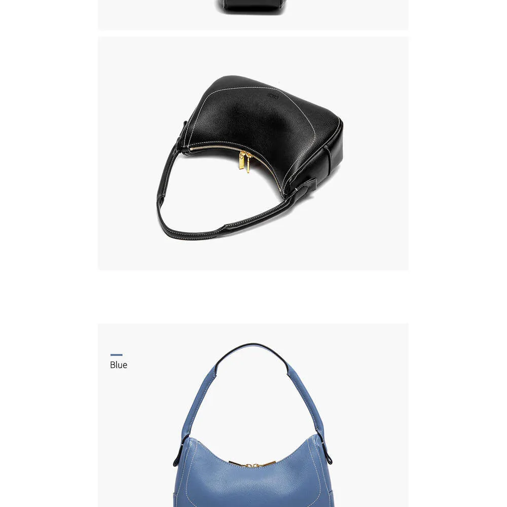 Borsa a mano alla moda classica retrò a forma di mezzaluna, borsa a tracolla da donna tinta unita per pendolari d'affari_voghion.com