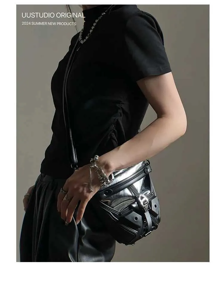 Womans Spicy Girls Umhängetasche Trendy PU Leder Handtaschen Stilvolle Punk Geldbörse Mode Y2K UmhängetaschenC241216_voghion.com
