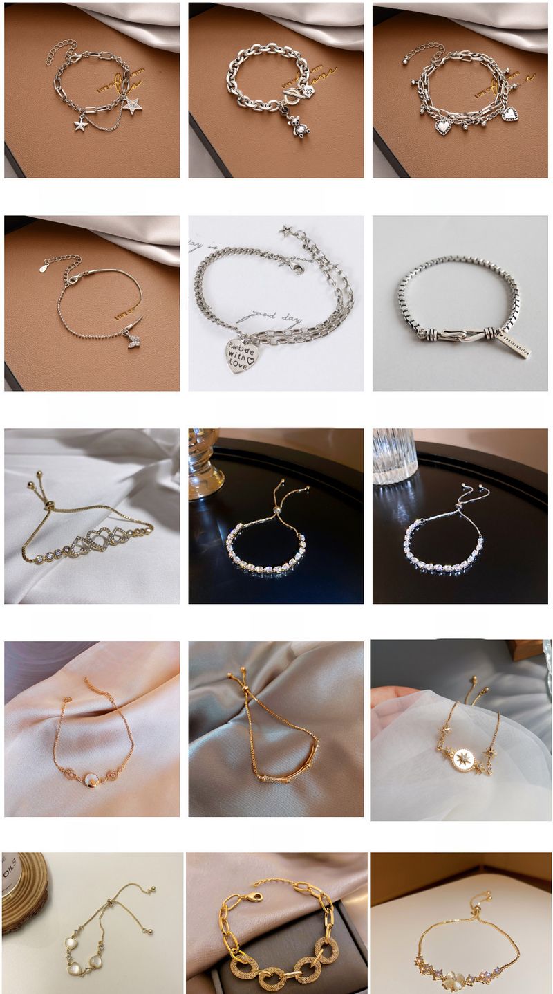Braccialetto di coppia in acciaio al titanio, stile Instagram femminile, di nicchia, di alta qualità, di perle, gioielli per le mani_voghion.com