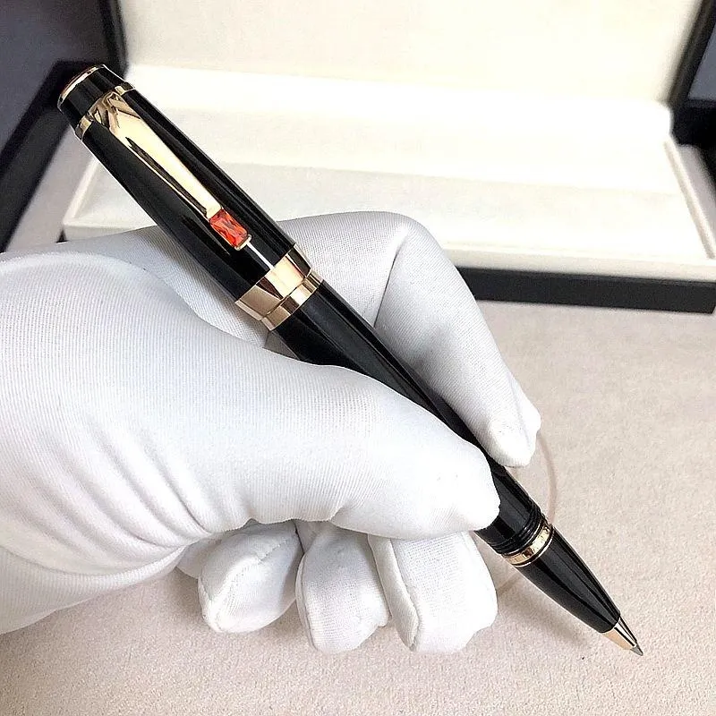 luksuslik Bohemies Black Resin Rollerball Pen Classic 4810 otstega täitesulepeaga kirjatarbed Kooli kontoritarbed kalliskivi ja seerianumbriga H1_voghion.com