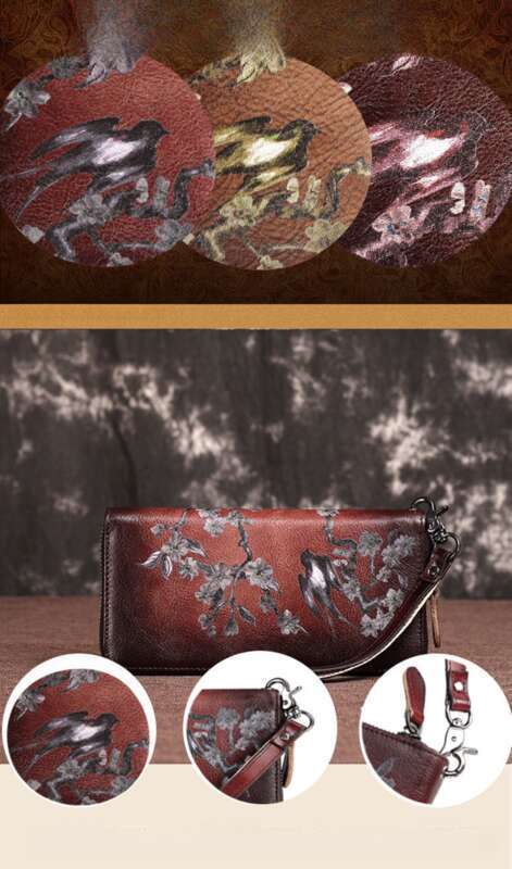 Portefeuille vintage, sac à main, porte-cartes, sac pour femme, sac de sport, sac pour homme, multifonctionnel, grande capacité, élégant et beau_voghion.com