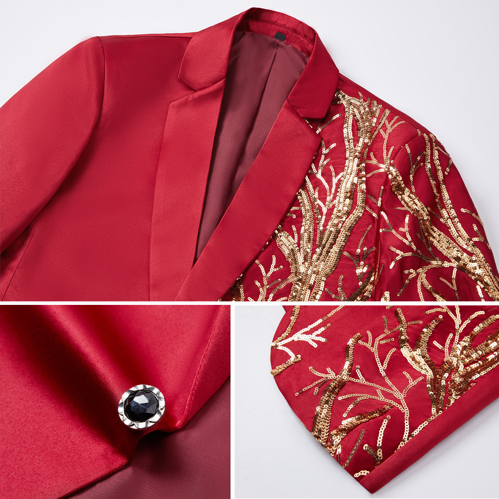 abbigliamento popolare abiti ricamati da uomo, costumi da palcoscenico con paillettes dorate, abiti hip-hop_voghion.com