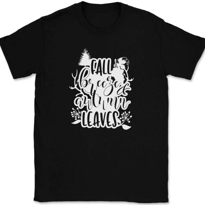 Fall Breeze And Autumn Leaves T-shirt For Men And Women Unisex_voghion.com