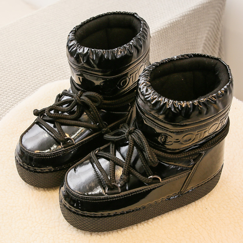 Women's Shoes The same exported to Russia winter ski short tube snow boots waterproof thick-soled northeast moon boots