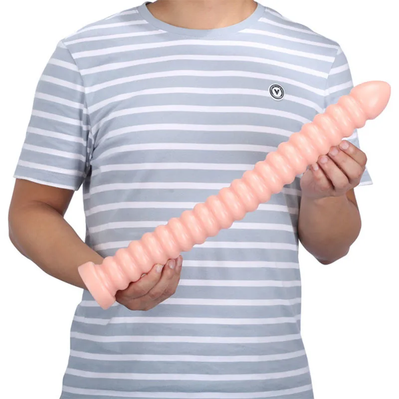 Gode anal super long, jouet sexuel pour femmes et hommes, masturbateur du côlon, massage anal en spirale avec ventouse_voghion.com