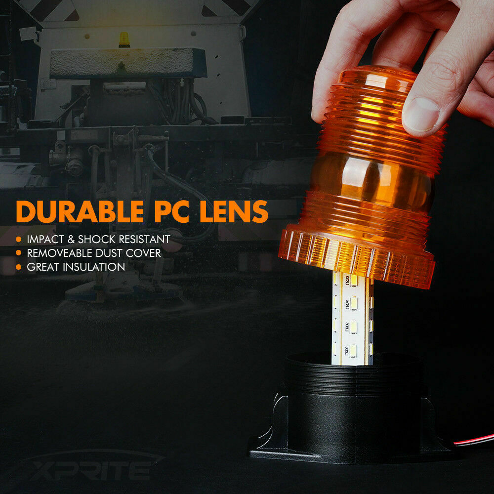 12 24V 48v 60 80v Daach 30 LED hell Stroboskopluucht Noutfall Warnblëtzluucht fir Gabelstapler Amber Blo Rout_voghion.com